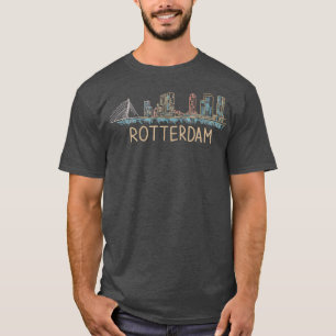 Rotterdam Netherlands Unique Hand Drawn Art Gift T-Shirt