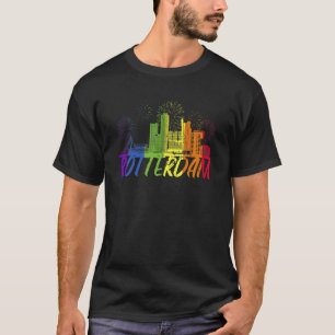 Rotterdam Pride Skyline  Pride Parade Rotterdam T-Shirt