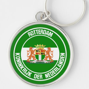 Rotterdam Round Emblem Key Ring