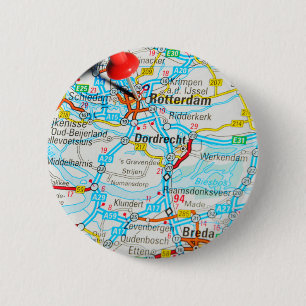 Rotterdam, The Netherlands 6 Cm Round Badge