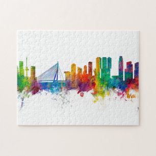 Rotterdam The Netherlands Skyline Jigsaw Puzzle