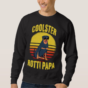 Rotti Dad Retro Dog Lover Rottweiler Gassi Sweatshirt