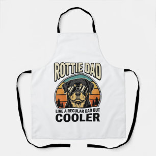 Rottie Dad Like a Regular Dad But Cooler Design_1 Apron