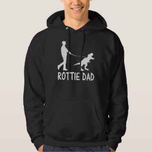Rottie Dad Rottweiler Dog Dinosaur Hoodie