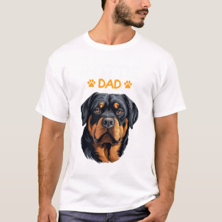 Rottie Dad Rottweiler Dog T-Shirt
