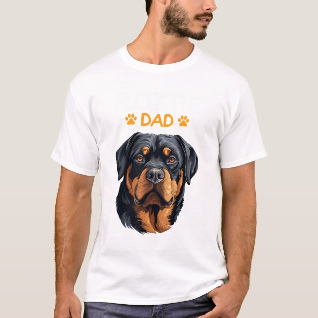 Rottie Dad Rottweiler Dog T-Shirt (Front)