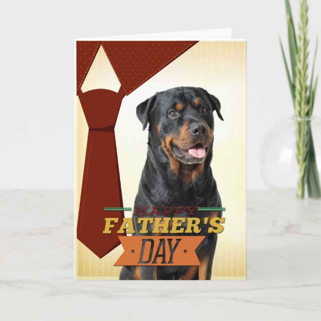 Rottie Father's Day Card (Front)