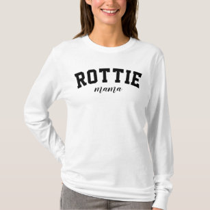 Rottie Mama Cute Rottweiler University Dog College T-Shirt