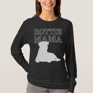 Rottie Mama Rottweiler Dog Mom Cute Puppy Owner R T-Shirt