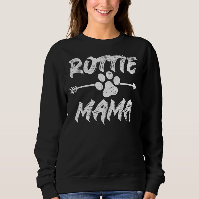 Rottie Mama Rottweiler Pullover Hoodie 5 (Front)