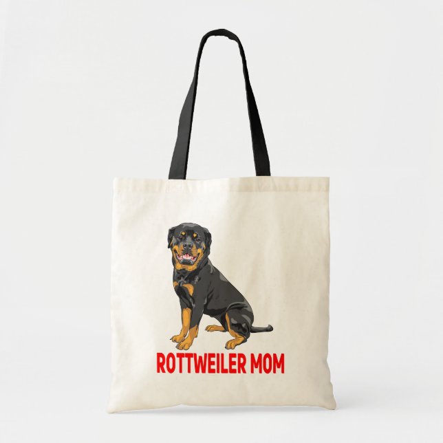 Rottie Mum Puppy Dog Gift Cute Rottweiler Tote Bag (Front)
