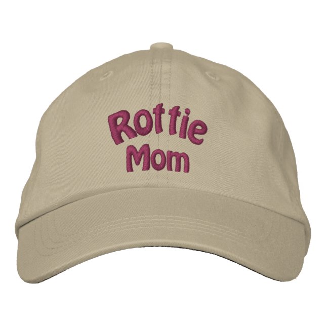 Rottie Mum Rottweiler Dog  Embroidered Hat (Front)