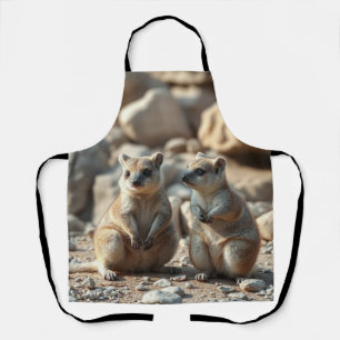 "Rottnest Duo: Two Quokkas in Their Paradise Apron