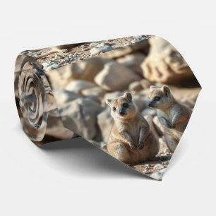 "Rottnest Duo: Two Quokkas in Their Paradise Tie