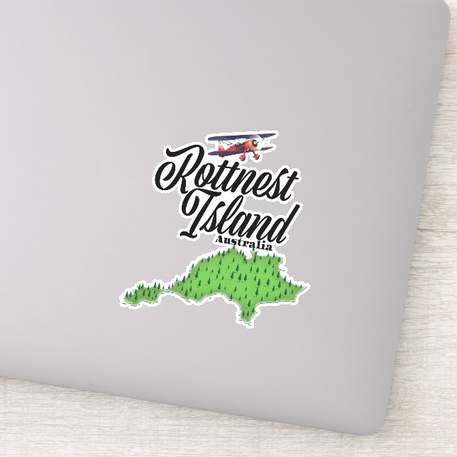 Rottnest Island Australia map (Detail)