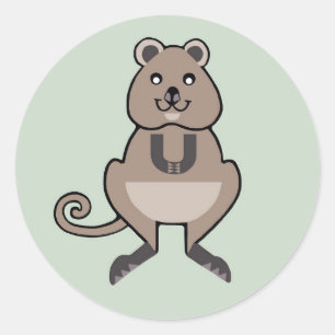 Rottnest Island - QUOKKA - Marsupial - Wildlife - Classic Round Sticker