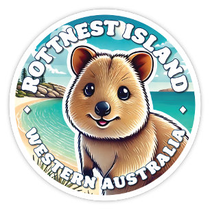Rottnest Island, Western Australia Quokka Sticker