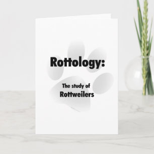 Rottology; Study of Rottweilers, Rottweiler, Rott Holiday Card