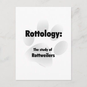 Rottology; Study of Rottweilers, Rottweiler, Rott Postcard