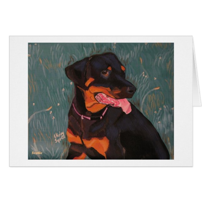 Rottweiler 1 card (Front Horizontal)