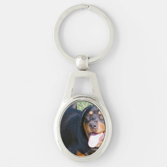rottweiler-2.jpg key ring (Front)