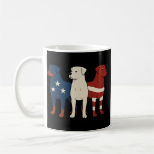 Rottweiler 4th of July Dog Lover Men USA Flag Coffee Mug