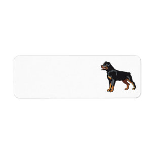 Rottweiler Address Label Return Address Label