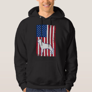 Rottweiler American Flag Usa Patriotic Dog Lover Hoodie