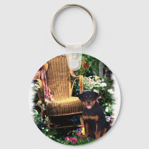 Rottweiler Art Gifts Key Ring