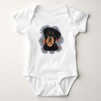 Rottweiler baby baby bodysuit