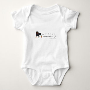 rottweiler baby bodysuit