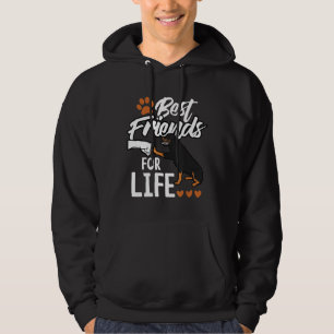 Rottweiler Best Friends For Life Funny Dog Breed T Hoodie