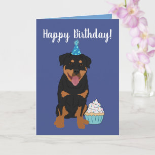 Rottweiler Birthday Card