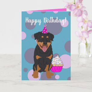 Rottweiler Birthday Card