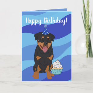 Rottweiler Birthday Card