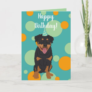 Rottweiler Birthday Card