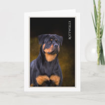 Rottweiler Blank Greeting Card