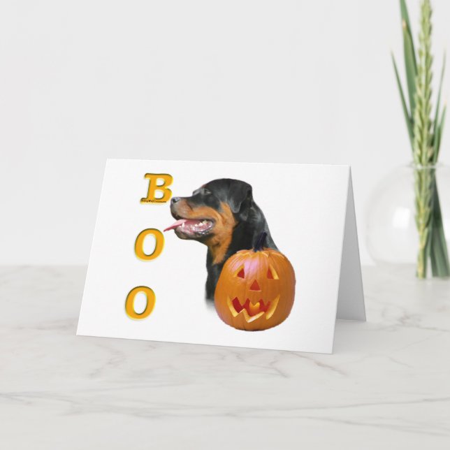 Rottweiler Boo Card (Front)