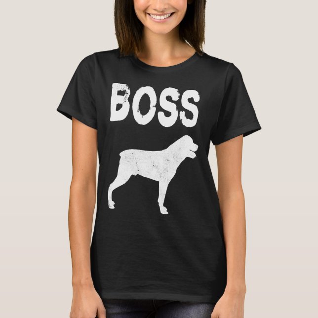 Rottweiler Boss  Rottweiler Dog T-Shirt (Front)