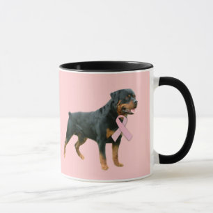 Rottweiler Breast Cancer Mug