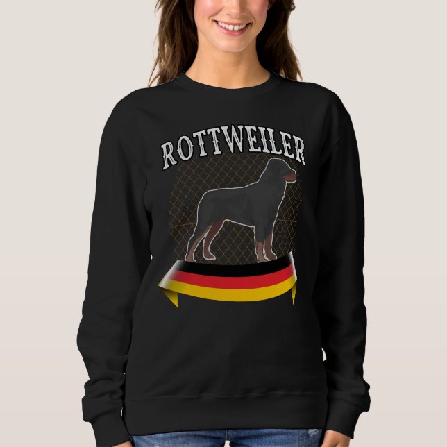 Rottweiler Breed Dog Sweatshirt (Front)