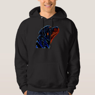 Rottweiler Breed Side Head View Hoodie