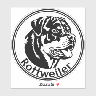 Rottweiler car sticker