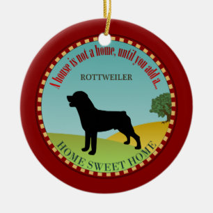 Rottweiler Ceramic Ornament