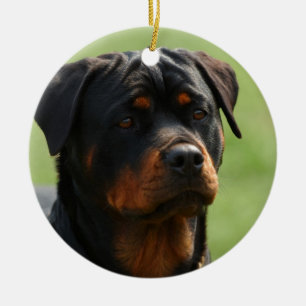 Rottweiler Ceramic Ornament