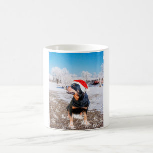 Rottweiler Christmas Cap Coffee Mug 11 oz