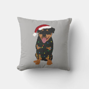 Rottweiler Christmas  Cushion
