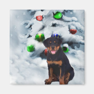Rottweiler Christmas Gifts Magnet
