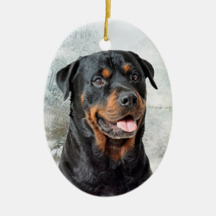 Rottweiler Christmas Ornament