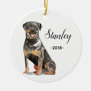 Rottweiler Christmas ornament